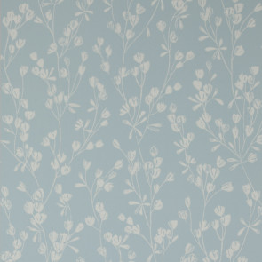 Jane Churchill - Rowan Wallpaper - Ines Wallpaper - J178W-01 Soft Blue