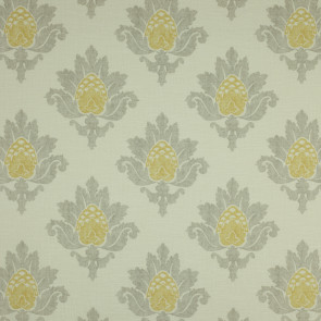 Jane Churchill - Bruton Damask - J588F-03 Yellow/Grey