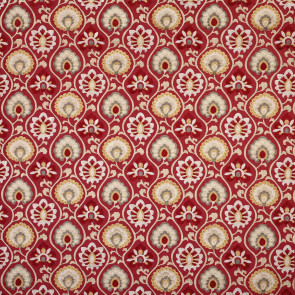 Jane Churchill - Orissa - J723F-02 Red/Gold