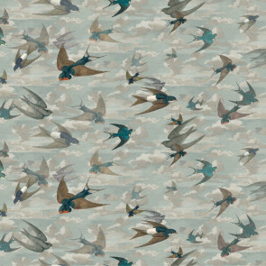John Derian - Chimney Swallows - FJD6009/01 Sky Blue