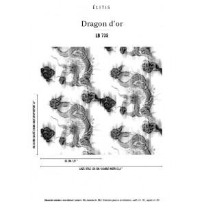 Élitis - Dragon d'or - Symbole de puissance LB 735 55