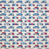 Jane Churchill - Pop Cars - J796F-01 Blue/Red